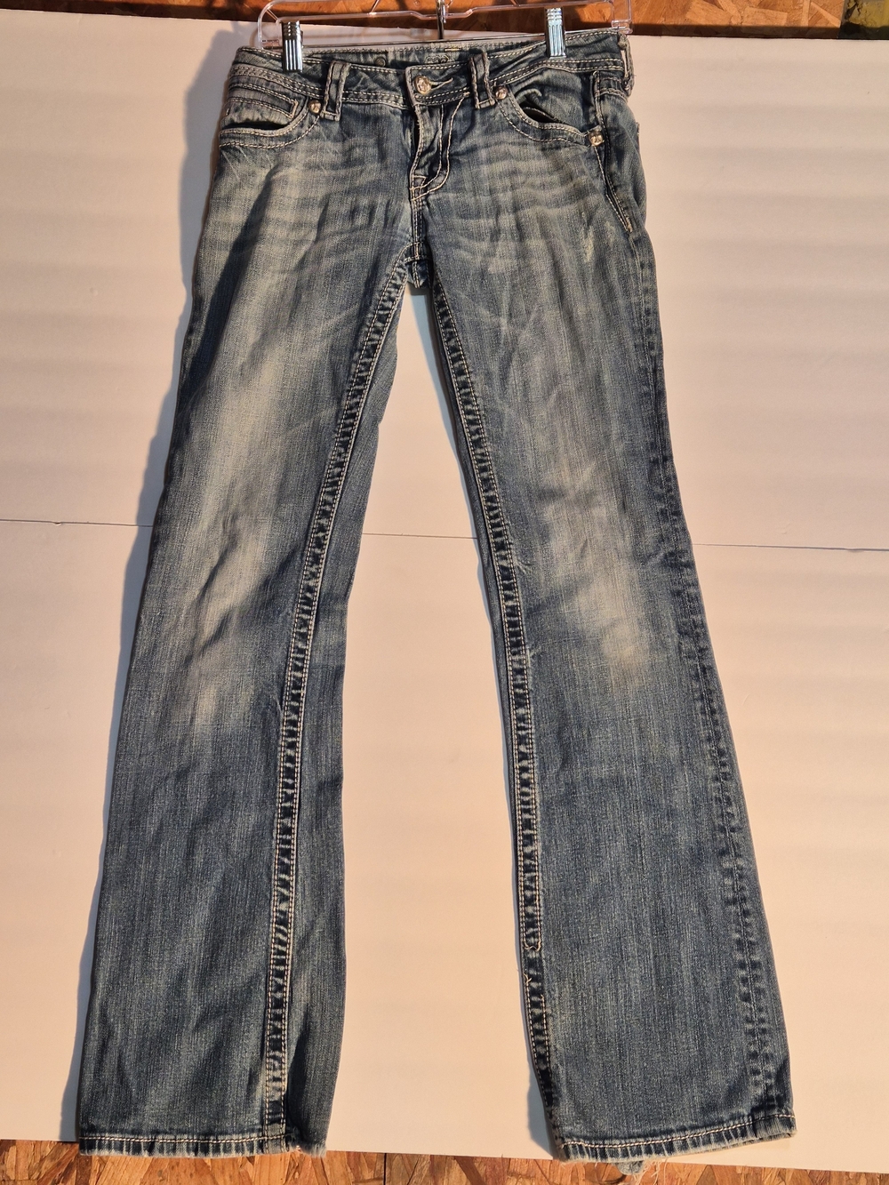 Miss Me Light Blue Wide-Leg Flare Jeans
